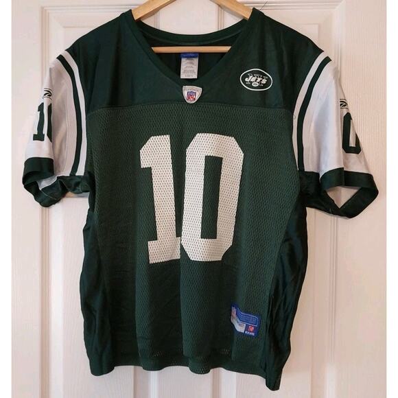 Women's New York Jets Chad Pennington Jersey Green Reebok Mesh Football - XL - Picture 1 of 4